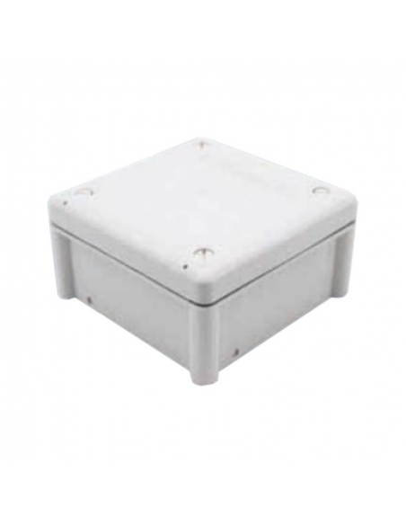 Caja de termoplástico 100x100x55mm con paredes lisas - ADAJUSA