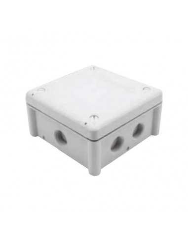 Caja de termoplástico 100x100x55mm con entradas roscadas | ADAJUSA