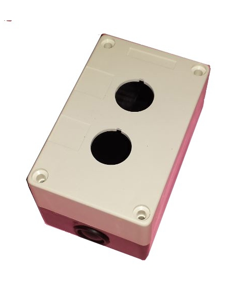 Caja botonera 2 elementos diámetro 22 plástico