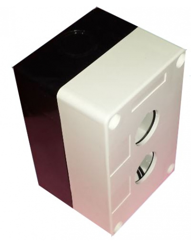 Caja botonera 2 elementos diámetro 22 plástico