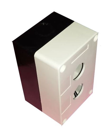 Caja botonera 2 elementos diámetro 22 plástico