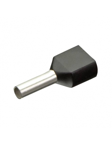 Saco 100 ponteiras duplo 1,5 mm pré-isolado