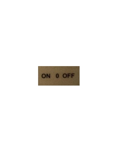 Rótulo "ON-0-OFF"