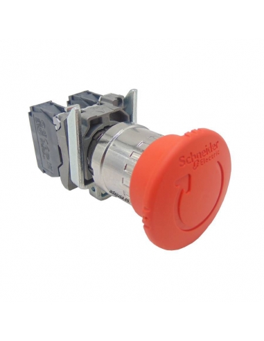 Metal emergency stop button diameter 40 2NC SCHNEIDER | ADAJUSA