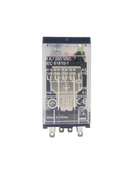 Relé 4 contactos , 6A 230Vac SCHNEIDER | ADAJUSA
