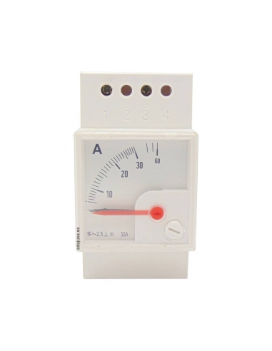 30A DIN rail ammeter | ADAJUSA