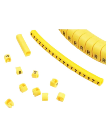 Sinalizadores "9" para cabos de 1 a 2,5 mm (Saco 100 unidades)