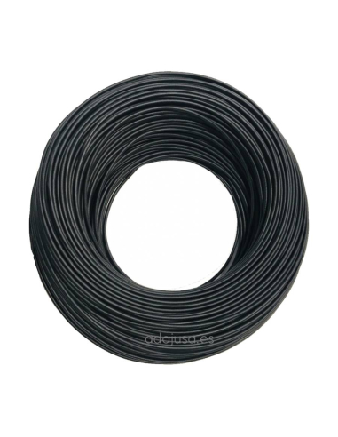 Rollo de cable flexible unipolar 2.5 mm2 color negro 25m