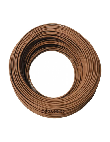 Roll of single-pole flexible cable 10 mm2 brown color 50m