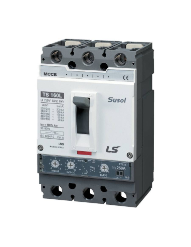 Four-pole molded case circuit breaker 4x160A electronic regulation Adajusa
