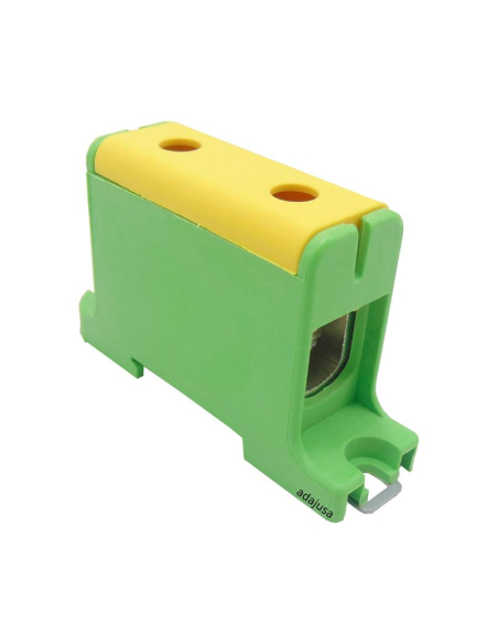 Borne derivación 1 polo 2x16-95mm2 verde-amarillo| ADAJUSA