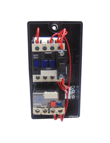 Stop switch box contactor + thermal relay 1.6-2.5A | Adajusa