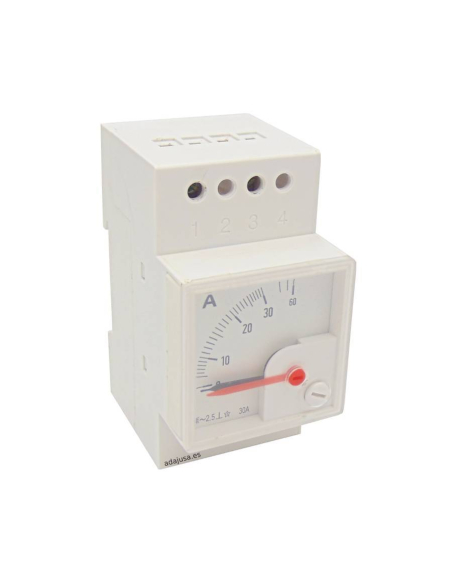 Ammeter 40 A DIN rail Adajusa