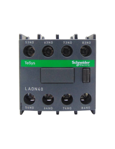 Block 4 contacts 2NA 2NC front for contactors LADN22 Schneider Adajusa 2