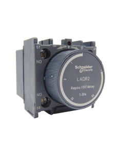Temporizador para contactor 0,1-30 seg retardo a la desconexión LADR1  Schneider  /  Adajusa