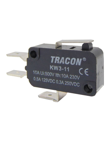 Microswitch short lever KW3-11 :: KW3-11 Adajusa