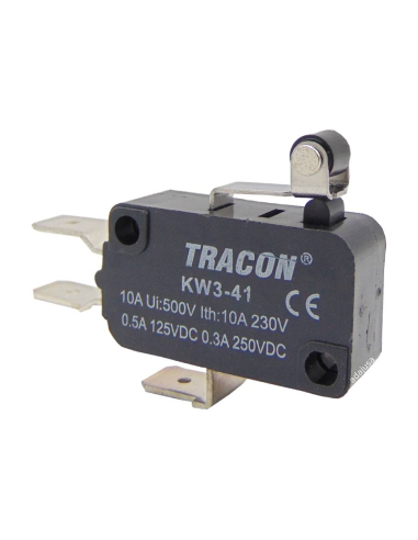 Microswitch para alavanca de roletes curtos KW3-41 | Adajusa