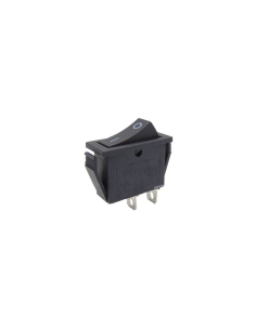 Interruptor negro 16A-250V 28x10mm Serie Tes  | Adajusa