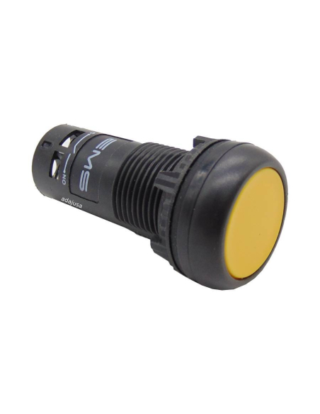 Pulsador monoblock amarillo EMS - ADAJUSA