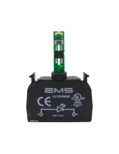 Bloque portalámparas con LED integrado 240Vac - EMS | Adajusa 2