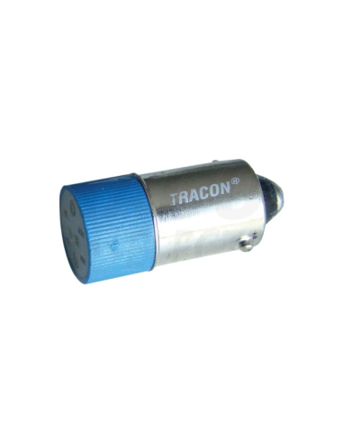 Lâmpada LED de cor azul Ba9s 400 Vac | ADAJUSA