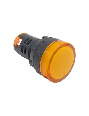 Piloto multiled amarelo (âmbar) 12 Vdc ou Vac 22mm