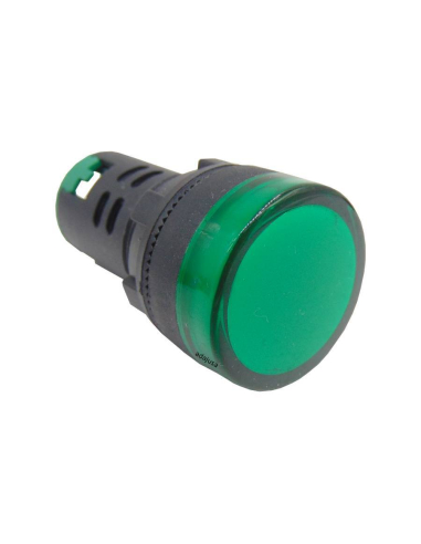 Piloto multiled verde 12 Vdc ou Vac 22mm