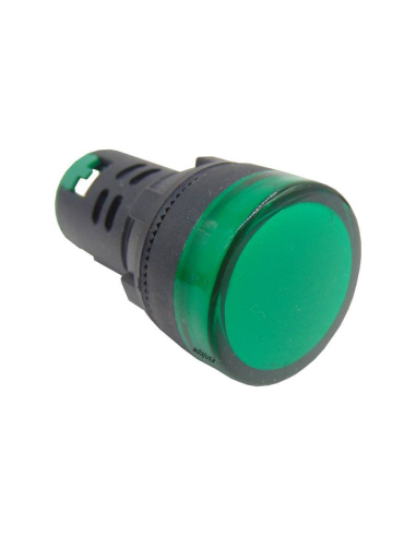 Piloto multiled color verde 230 Vac 22mm