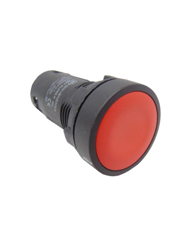 Botão de bloqueio monobloco vermelho PLMN1. N Giovenzana - ADAJUSA