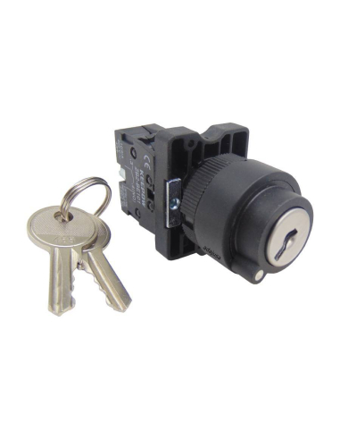 Selector 2 posiciones llave 1 contacto abierto (NA)