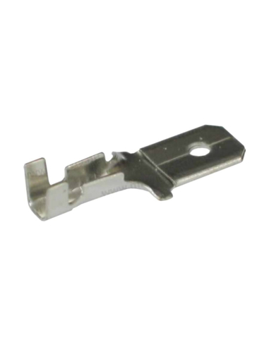 Saco de 100 terminais faston macho não isolados para cabo de 1,5-2,5 mm2
