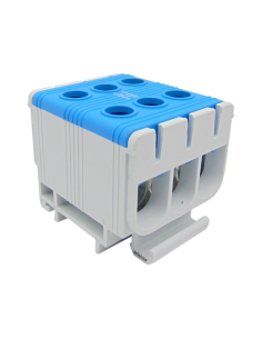 Borne de derivación 1 polo 6x2,5-50mm² Azul  | Adajusa