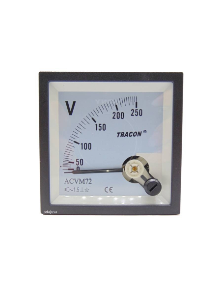 Voltímetro 0-500 Vac 72x72