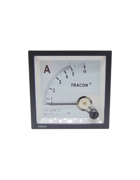 Ammeter direct measurement 5 A 72x72mm 72x72mm moving coil instrument | ADAJUSA | price