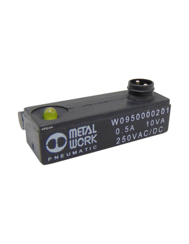 Sensor magnético reed (2 hilos) con conector y cable - Metal Work