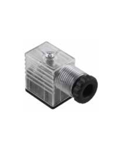 Conector electroválvula luminoso tamaño 22 con VDR 220V - Aignep