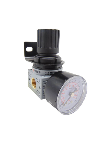 Regulador pressão 1/8 0-8 bar completo FRL MINI - série Aignep