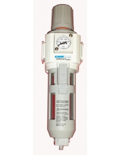 1/4 metal filter-regulator with pressure gauge - Mindman