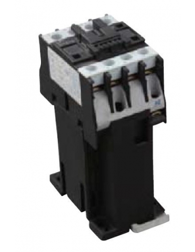 Three-phase contactor 9A 24Vdc open auxiliary contact NA