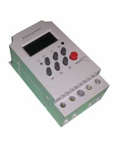 Interruptor programador horario digital panel/carril