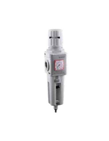 Filtro-regulador neumático 3/8 0-8 bar completo purga automática tamaño 2 serie FRL EVO - Aignep