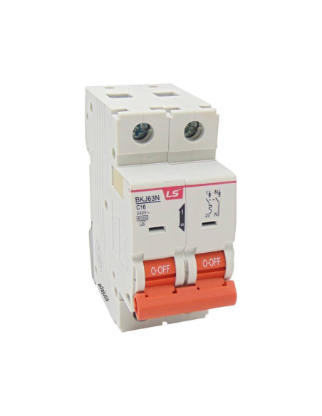 MCB circuit breaker switch 2 poles 25A curve C BKN 2P LS | ADAJUSA