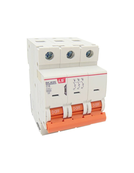 MCB circuit breaker switch 3 poles 25A curveD BKN 3P LS | ADAJUSA
