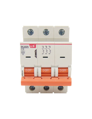 MCB circuit breaker switch 3 poles 20A curveD BKN 3P LS | ADAJUSA