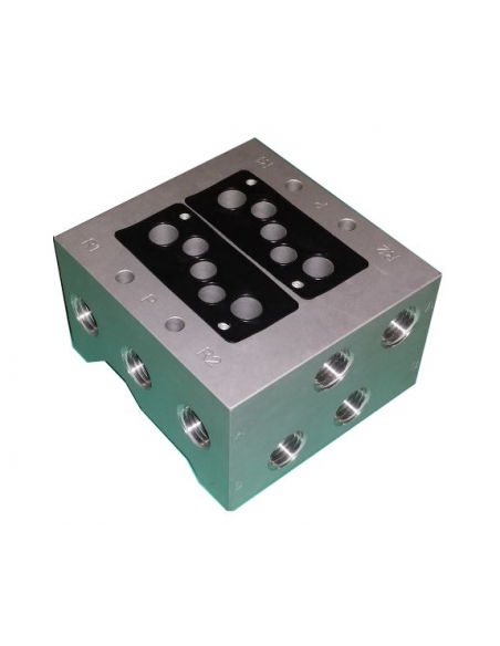 Base plate for valves and electrovalvulas S.220 Mindman - ADAJUSA