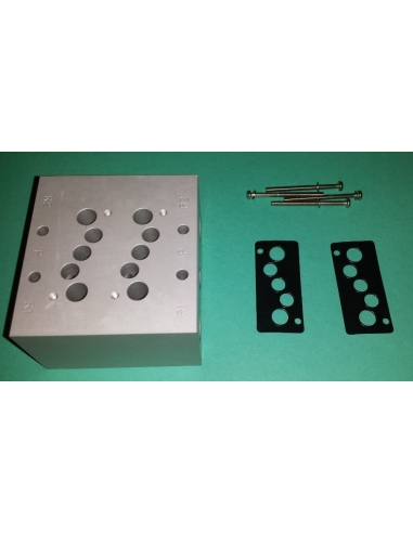 Base plate for valves and electrovalvulas S.220 Mindman - ADAJUSA
