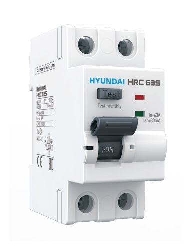 2-pole 63A class A selective differential - Hyundai Electric