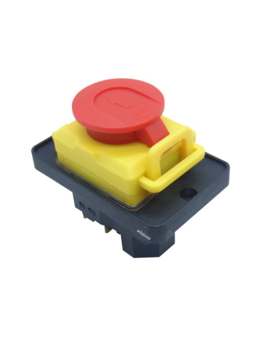 Botão de segurança On-Off com bobina de 400V e tampa de protecção
