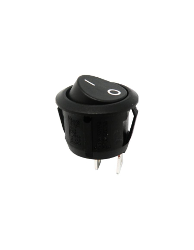 Interruptor ON-OFF preto 6A-250V Ø20mm