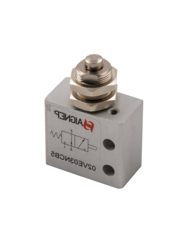 Limit switch 3/2 NC 3/2 NC strut pneumatic tire monostable side fittings diameter M5 - Aignep